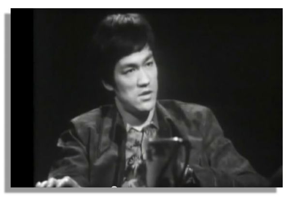 Bruce Lee's Brown Suede Suit Worn Onscreen For The Famous ''Lost Interview'' -- Worn While He Uttered The Quote That Became Part of His Legacy, ''Be water, my friend.''