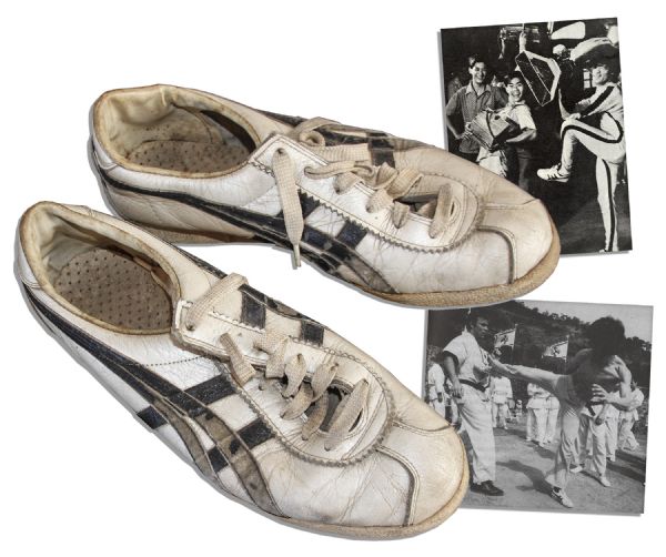 Bruce Lee Owned & Worn Sneakers That He Used During Martial Arts Training