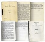 Pair of Bruce Lee Owned Scripts For The Silent Flute -- The Feature Film Project He Began in 1970, Released After His Death as Circle of Iron -- With Copied Page of Hand Notes