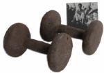Bruce Lees Personally Owned & Used Pair of Dumbbells