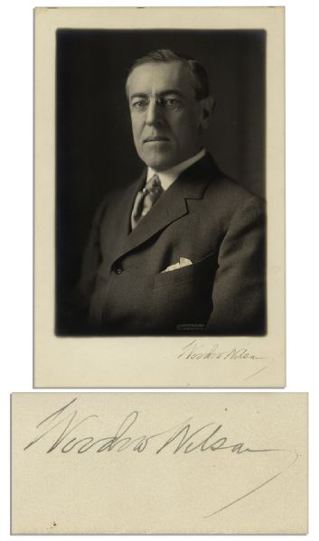 Woodrow Wilson Photo Signed 