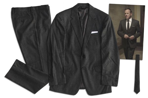 Kiefer Sutherland Screen Worn Prada Suit From Drama Series ''Touch''