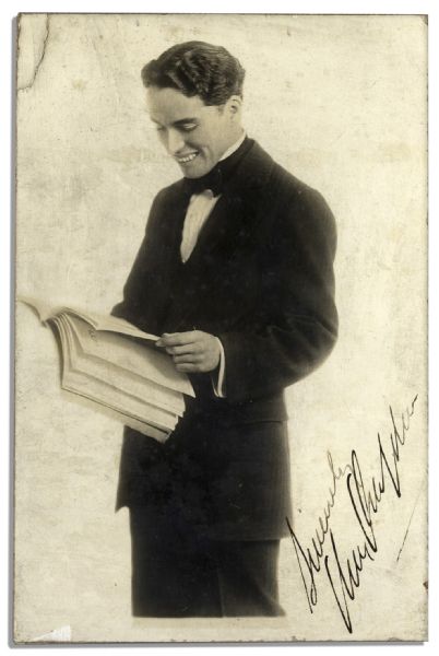 Nice Charlie Chaplin Signed Photo 