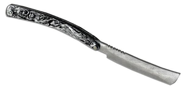 Johnny Depp Screen Used Stunt Razor From ''Sweeney Todd'' -- The Movie About a Barber Who Murders His Clients With His Razor