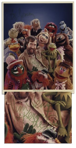 Jim Henson Signed 8'' x 10'' Muppet Group Photo -- Also Signed on Behalf of ''Kermit The Frog''