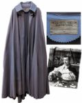 Cape Made for Clark Gable in Gone With The Wind by United Costumers of Hollywood