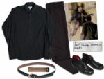 Laurence Fishburne Morpheus Wardrobe Ensemble From The Matrix: Reloaded -- With a COA From Warner Brothers for the Shirt