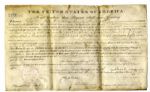 1830 President Andrew Jackson Land Grant Signed