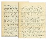 Dwight Eisenhower Autograph Letter Signed During WWII -- ...Yesterday and today have been hard ones on me...I get so I have no thought except crawling off in a corner + keeping still...