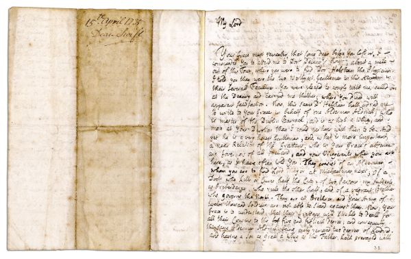 Satirist Jonathan Swift's Very Witty Autograph Letter Signed -- ''...[he] is as high a Whig and more...And yet he is a very honest Gentleman...a Doctor who kills or cures half the city...'' -- 1735