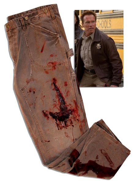 Arnold Schwarzenegger Bloodied Screen-Worn Pants From ''The Last Stand''