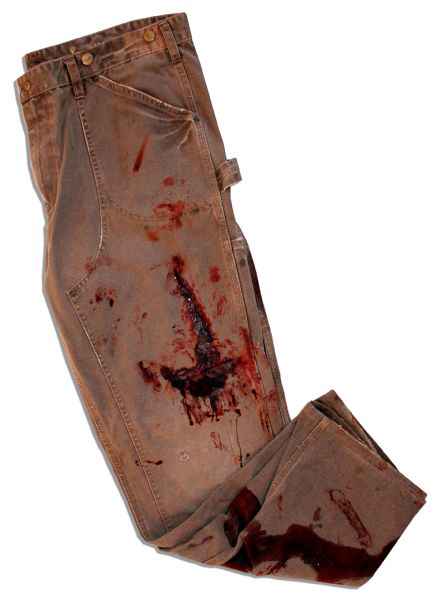 Arnold Schwarzenegger Bloodied Screen-Worn Pants From ''The Last Stand''