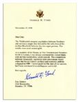 Gerald Ford Typed Letter Signed With Excellent Post-Cold War Content -- ...the Soviet Unions political and economic policies collapsed...