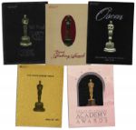 Collection of Academy Awards Programs From 1982-1986