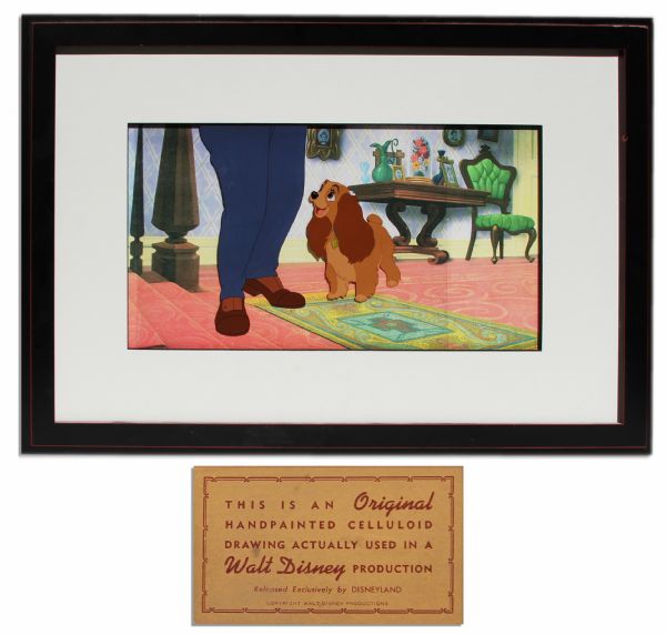 Animation Cel From Disney's ''Lady and the Tramp'' -- Fine