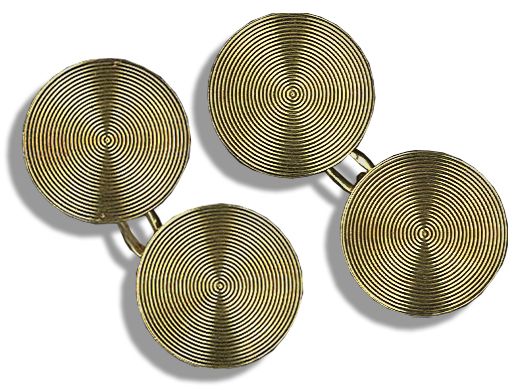 Gene Kelly Personally Owned & Worn Pair of 18k Gold Cufflinks by Cartier