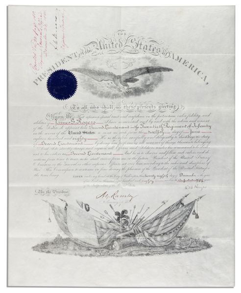 Rutherford B. Hayes Military Appointment Signed