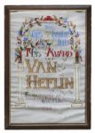 Van Heflins Aegis Theatre Club Award For "A Case of Libel" From 1964