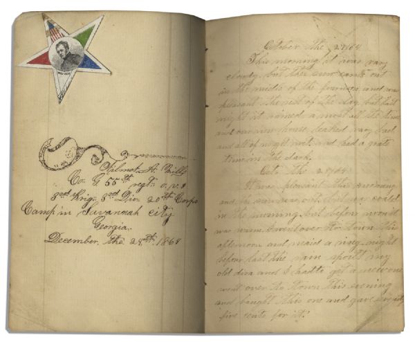 Civil War Diary From Wilmot A. Mills in the 55th Ohio During Sherman's March -- …burned halfh a dozen buildings…ar trying to find out who set it a fire. It was don aganest orders…