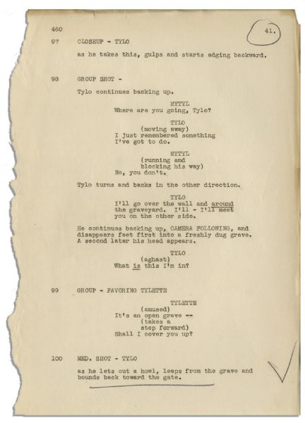 Darryl F. Zanuck Signed Script For The Blue Bird -- With an Internal Memo From 20th Century Fox About the Screenplay Regarding Its Adherence to Production Code