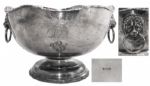 Darryl F. Zanucks Monogrammed Silver Monteith Bowl -- With a COA From the Zanuck Estate