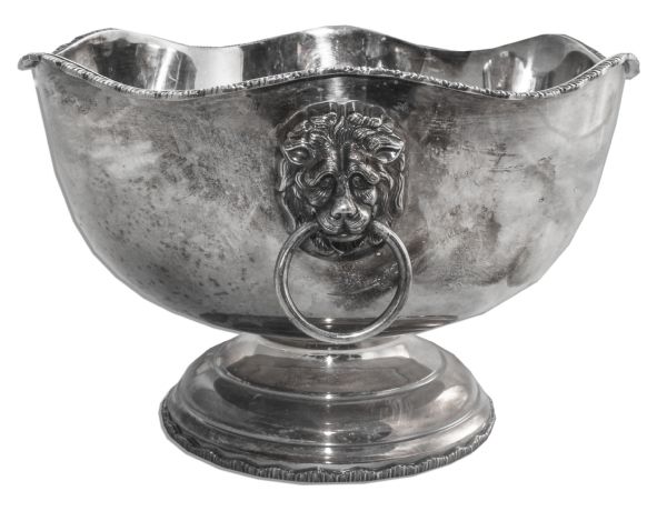Darryl F. Zanuck's Monogrammed Silver Monteith Bowl -- With a COA From the Zanuck Estate
