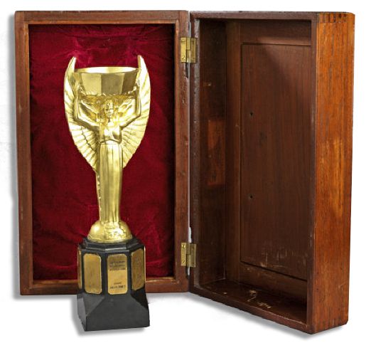 Rare Jules Rimet FIFA World Cup Trophy From 1970 -- The Last Year of the Jules Rimet Trophy