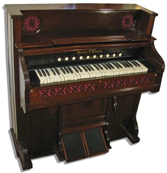 Exceptionally Rare John Lennon Personally Owned & Played Musical Instrument -- Reed Organ Made of Walnut in Dark Finish -- With Provenance From Sotheby's