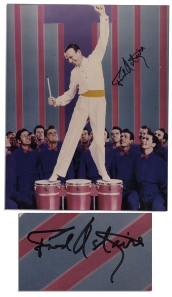 Fred Astaire Signed Color 8'' x 10'' Photo -- Fine