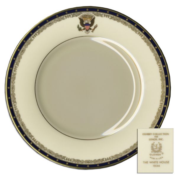 President Franklin D. Roosevelt Official White House China Dinner Plate -- Fine
