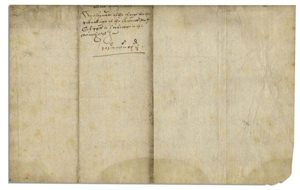 Elizabethan Document Signed by Henry Palmer