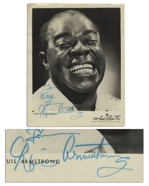 Louis Armstrong Signed 8'' x 10'' Photo
