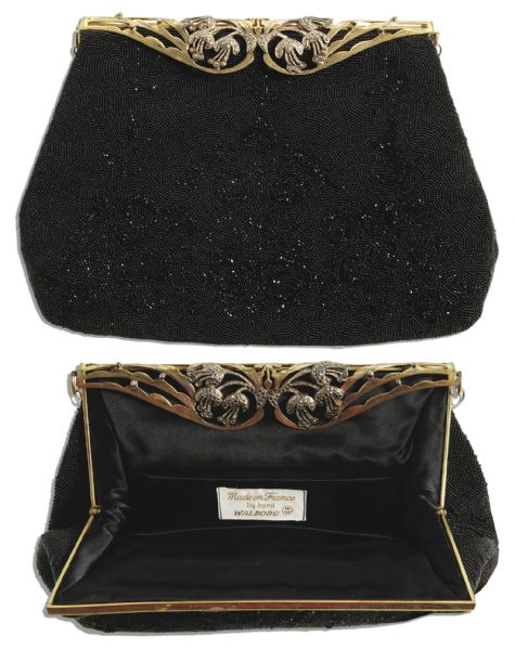 Ava Gardner Personally Owned Beaded Evening Bag -- Handmade by Walborg