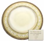Clinton White House Used China -- Soup Plate by Lenox From the Year 2000 -- Fine