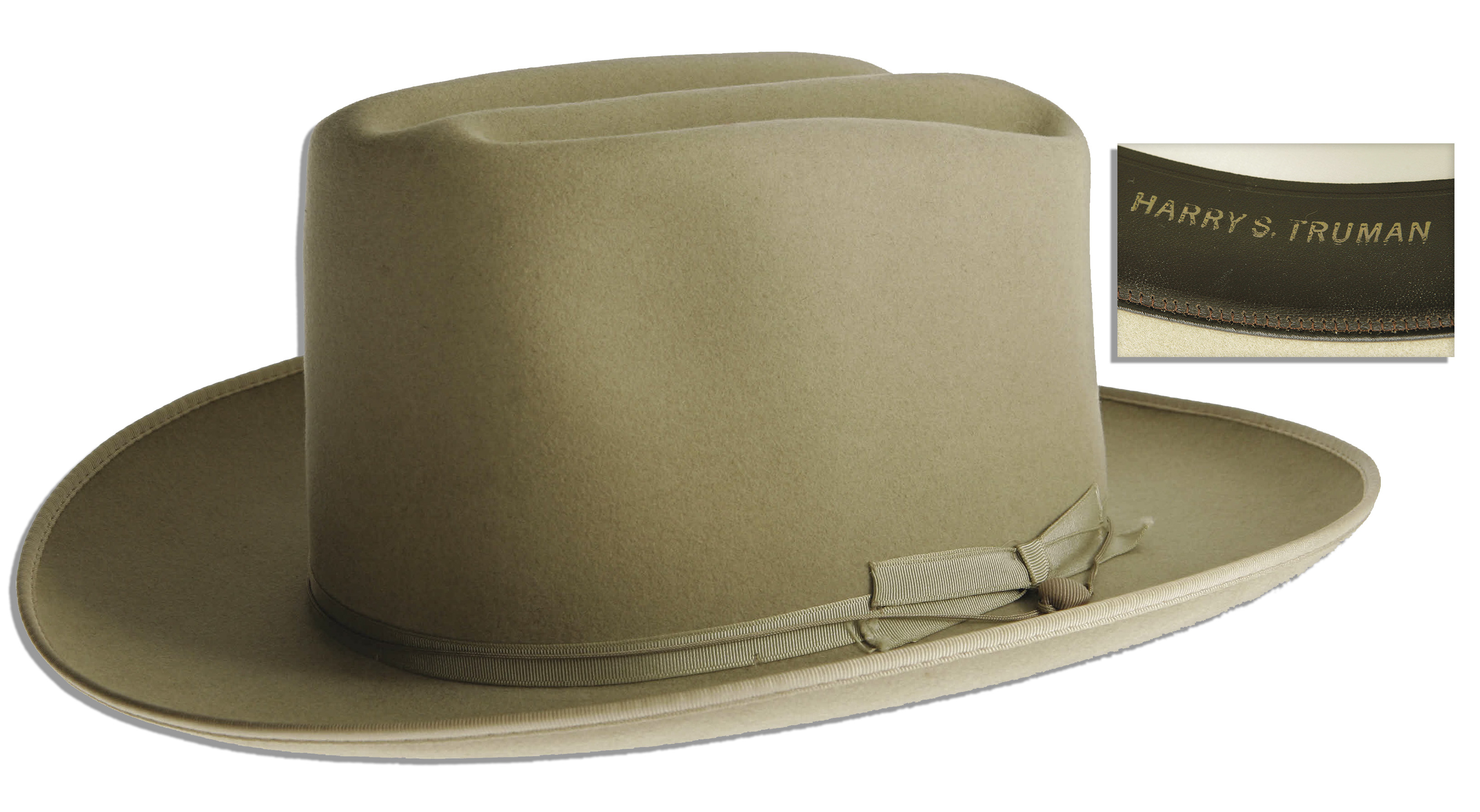Harry Truman Memorabilia Harry Truman's Personally Owned Stetson Hat