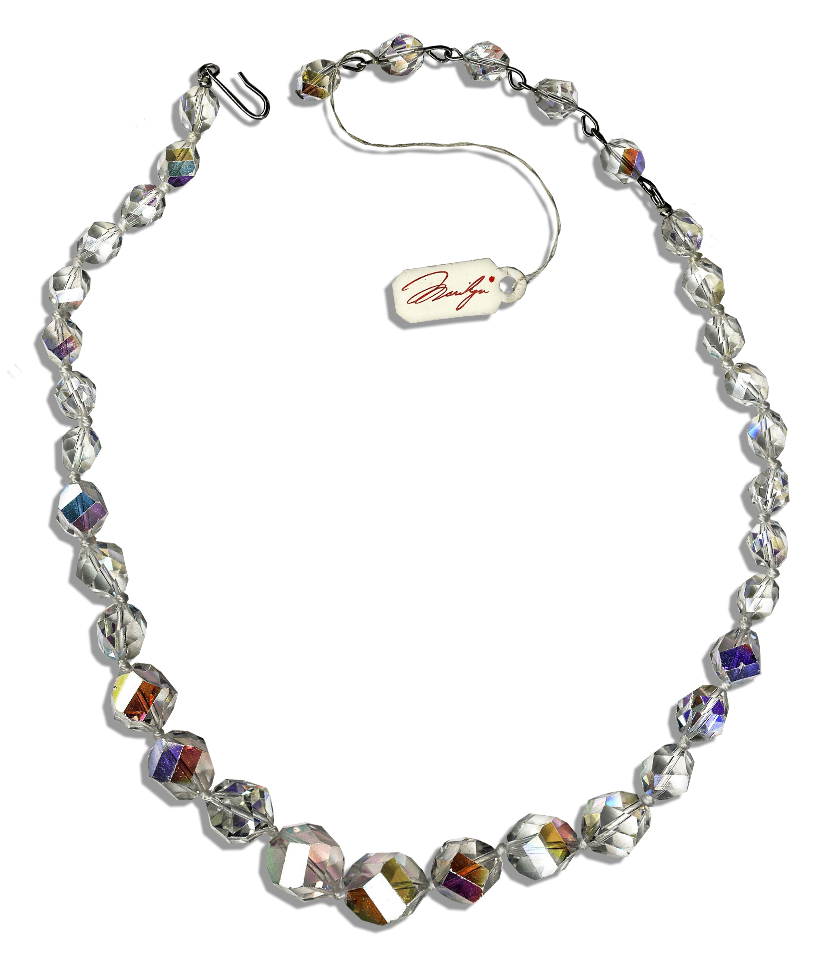 Marilyn Monroe Jewelry Auction Marilyn Monroe Personally Owned Crystal Necklace