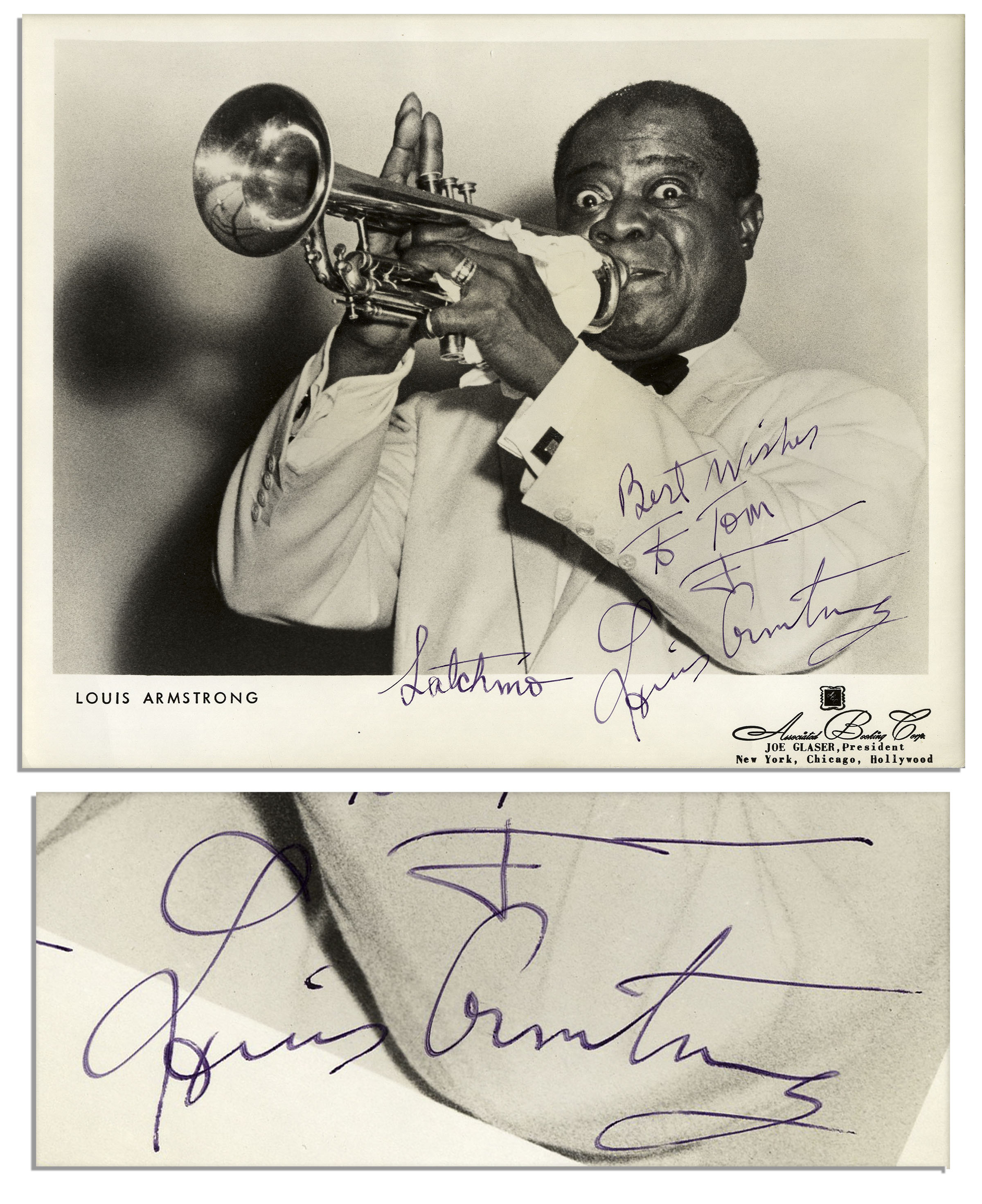 8x10 Print Louis Armstrong Band Leader #1B025 