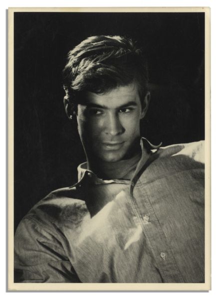 Anthony Perkins Lot of Items -- Signed Photo & Autograph Letter Signed