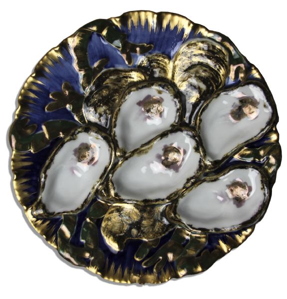 White House Used China -- Oyster Plate in the Rutherford B. Hayes Pattern Ordered by Either the Arthur or Cleveland Administrations