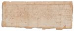 King James I 1598 Partial Document Signed James R.