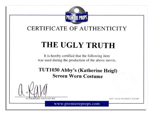 Katherine Heigl Screen-Worn Shirt & Slacks From ''The Ugly Truth''