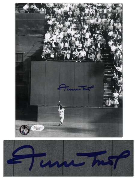 Lot Detail - Willie Mays 1954 World Series – THE CATCH - Iconic Uncommon  Shot!!!!