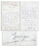 King George V Autograph Letter Signed -- ...he was the nicest Frenchman I ever knew...