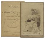Queen Mary Signed Cabinet Card From 1898