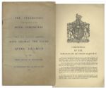 Program From the Coronation of King George VI & Queen Elizabeth in 1937