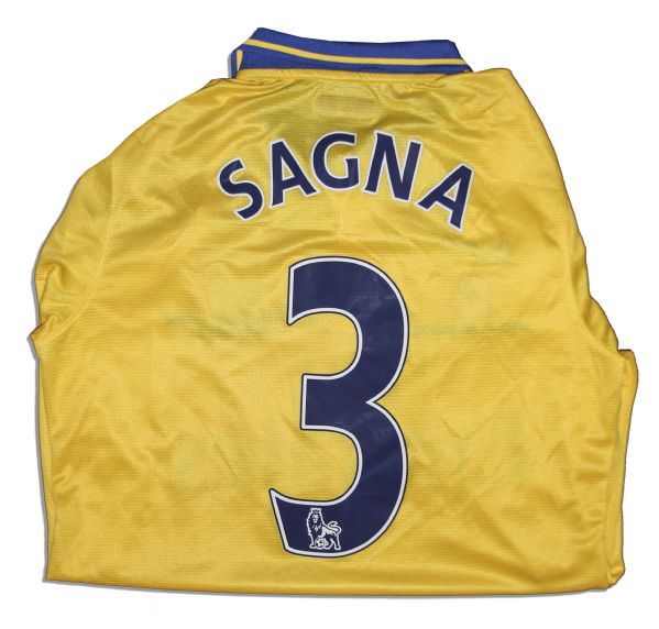 Arsenal Football Shirt Match Worn and Signed by Bacary Sagna