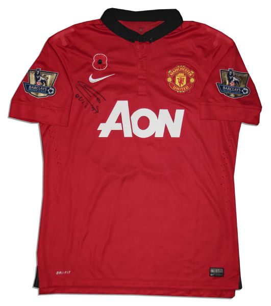 Marouane Fellaini Signed Match Worn Shirt From Manchester United