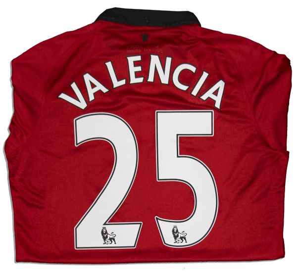 Antonio Valencia Signed Match Worn Shirt From Manchester United