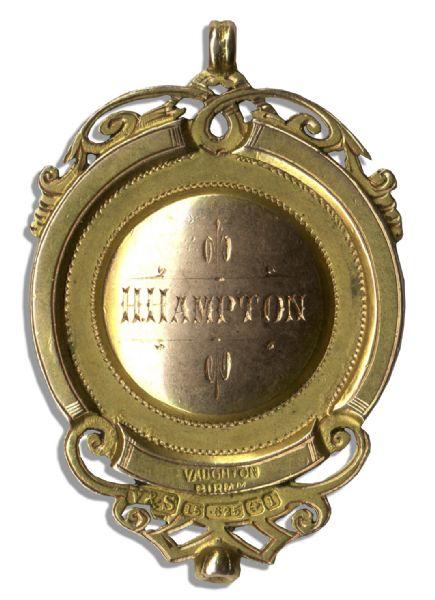 Harry Hampton's Aston Villa 1909-1910 Division Championship Gold Medal
