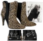 Sienna Miller Signed Shoes -- With 8 x 10 Signed Photo